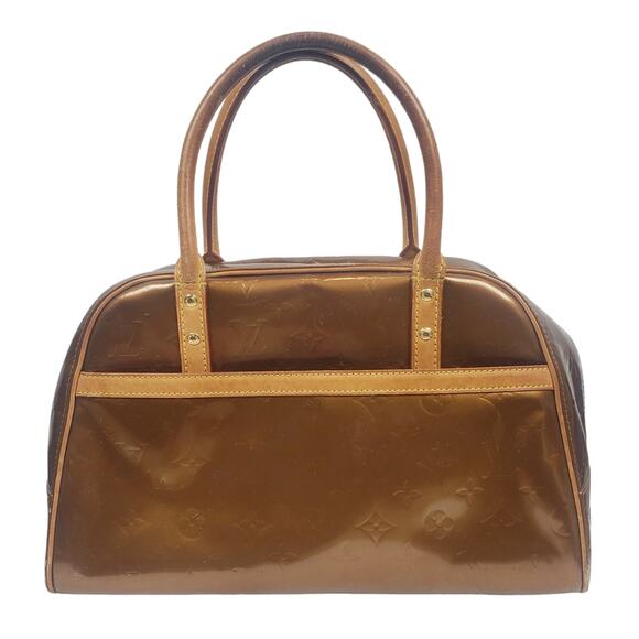 Louis Vuitton Vernis Tompkins Satchel Monogram Metallic Copper - Picture 2 of 15
